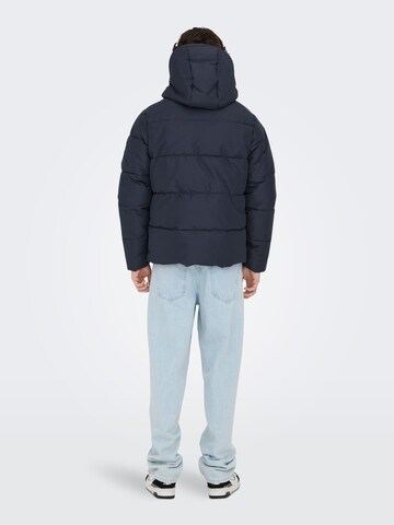 Only & Sons Winter jacket 'Carl' in Blue