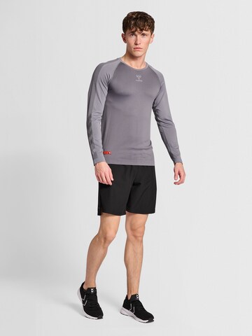 Hummel Performance Shirt 'Pro Grid Seamless' in Grey