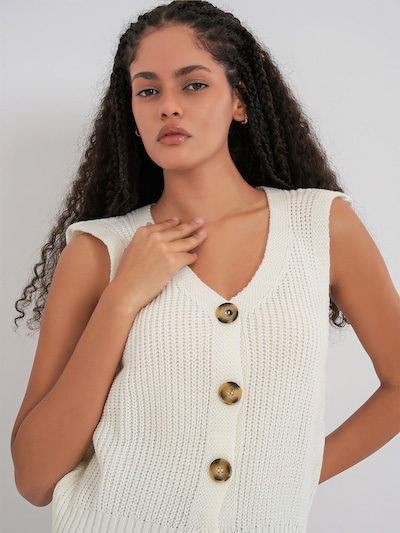 Bigdart Πλεκτό γιλέκο σε εκρού, Άποψη προϊόντος