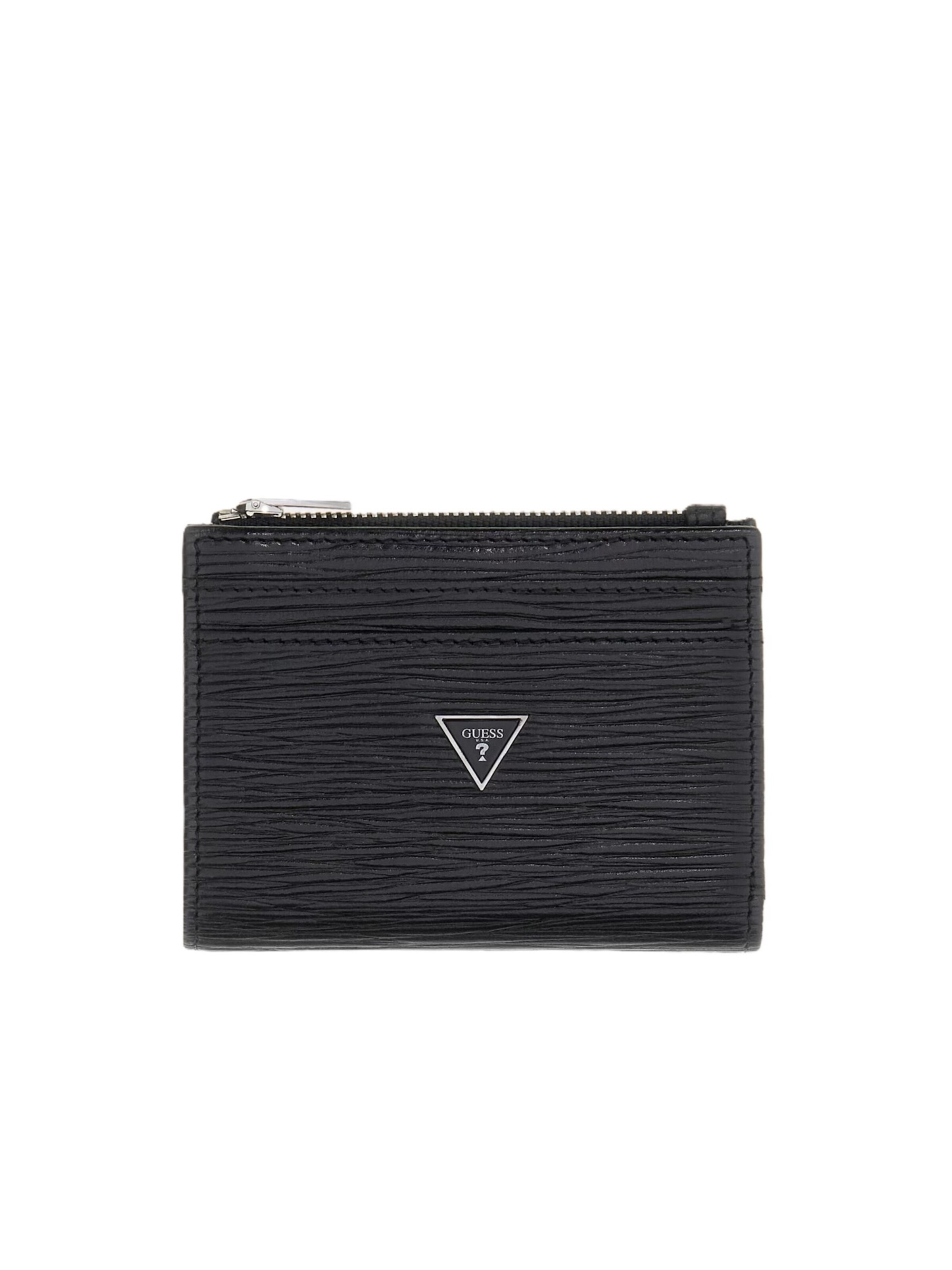 Portamonete 'SMMIPRLEA03' di GUESS in nero: frontale