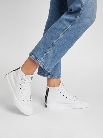 ADIDAS ORIGINALS High-Top Sneakers 'Nizza' in White