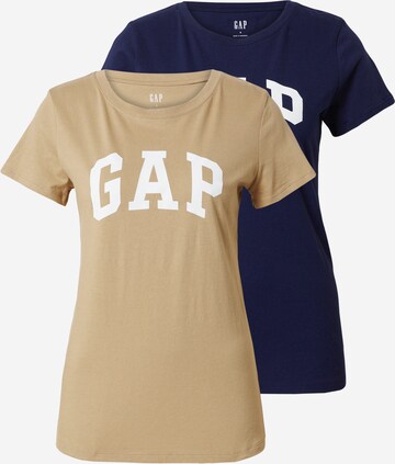 T-shirt 'FRANCHISE' GAP en beige : devant