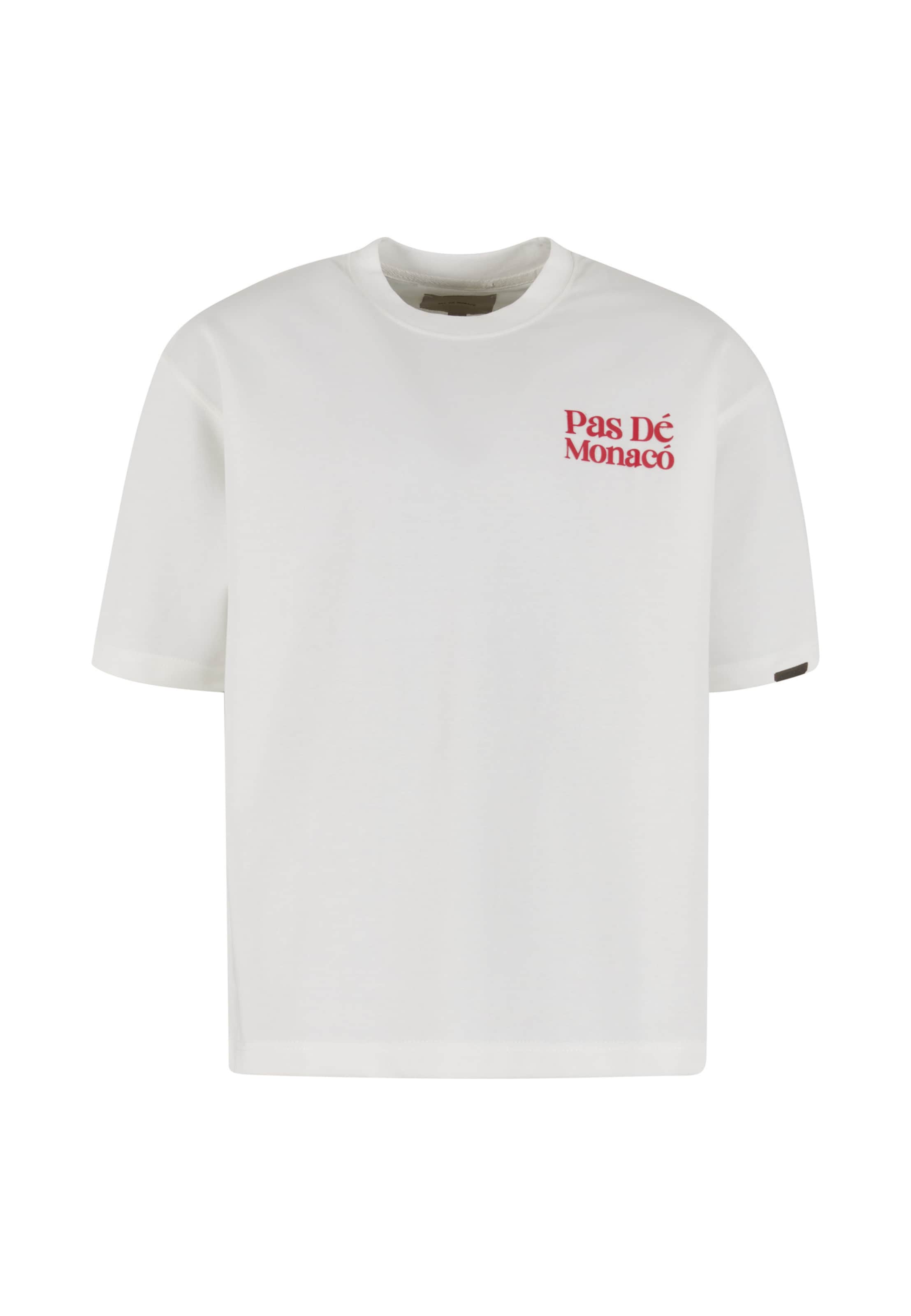 T-Shirt Pas De Monaco en blanc : devant