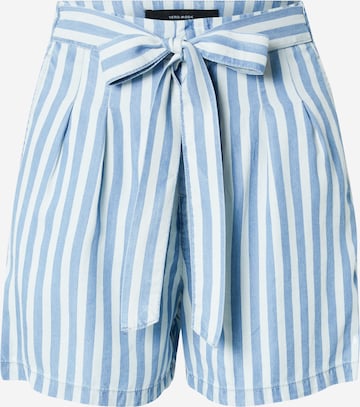 VERO MODA - Pantalón plisado 'Mia' en azul: frente