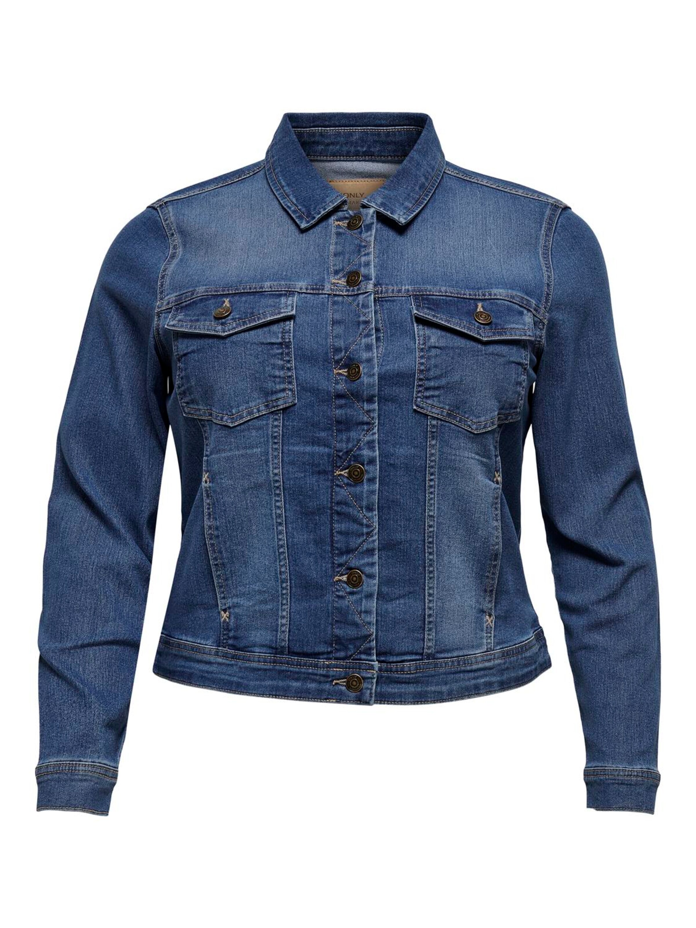 ONLY Carmakoma Between-Season Jacket in Blue: front
