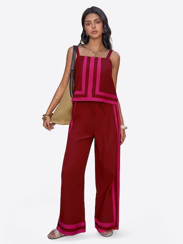 Tenue d'intérieur Imily Bela en rouge : devant