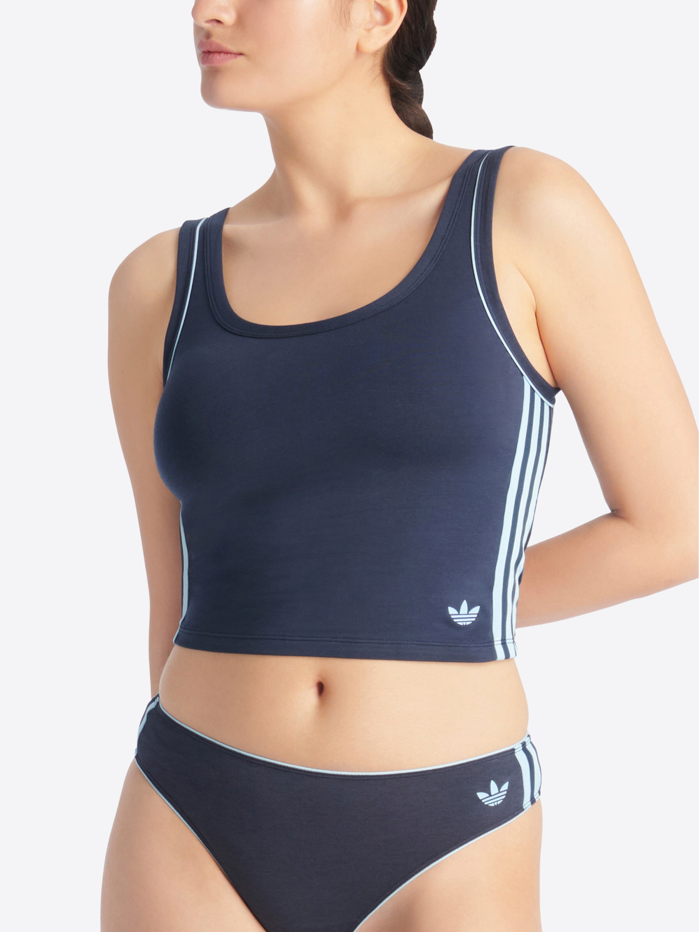 ADIDAS ORIGINALS Sports top ' Comfort Flex Cotton ' in Blue: front