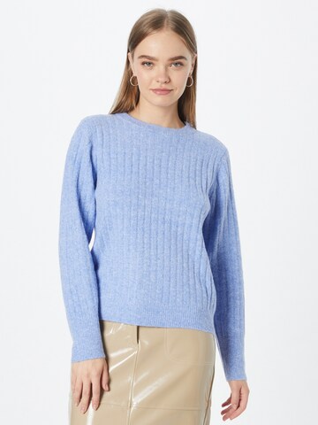 PIECES Sweter 'NOVA' w kolorze niebieski: przód