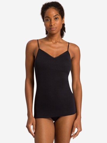Hanro Unterhemd 'Cotton Seamless'‌‌‌‌‌ in Schwarz