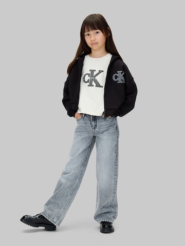 Calvin Klein Jeans - Sudadera con cremallera en negro