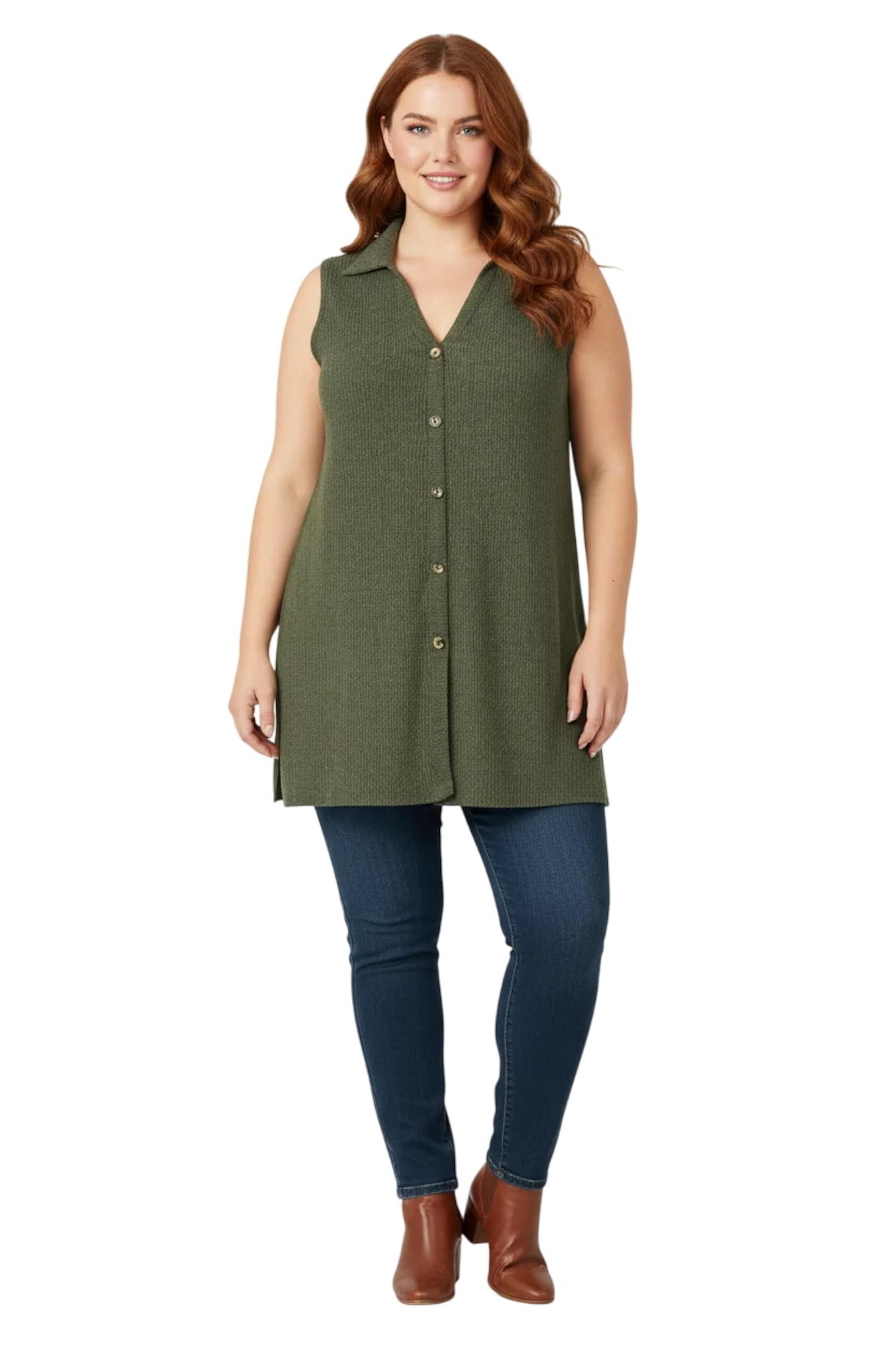 Shape Of You Blouse in Groen