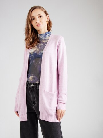 Cardigan 'VIRil' VILA en violet : devant