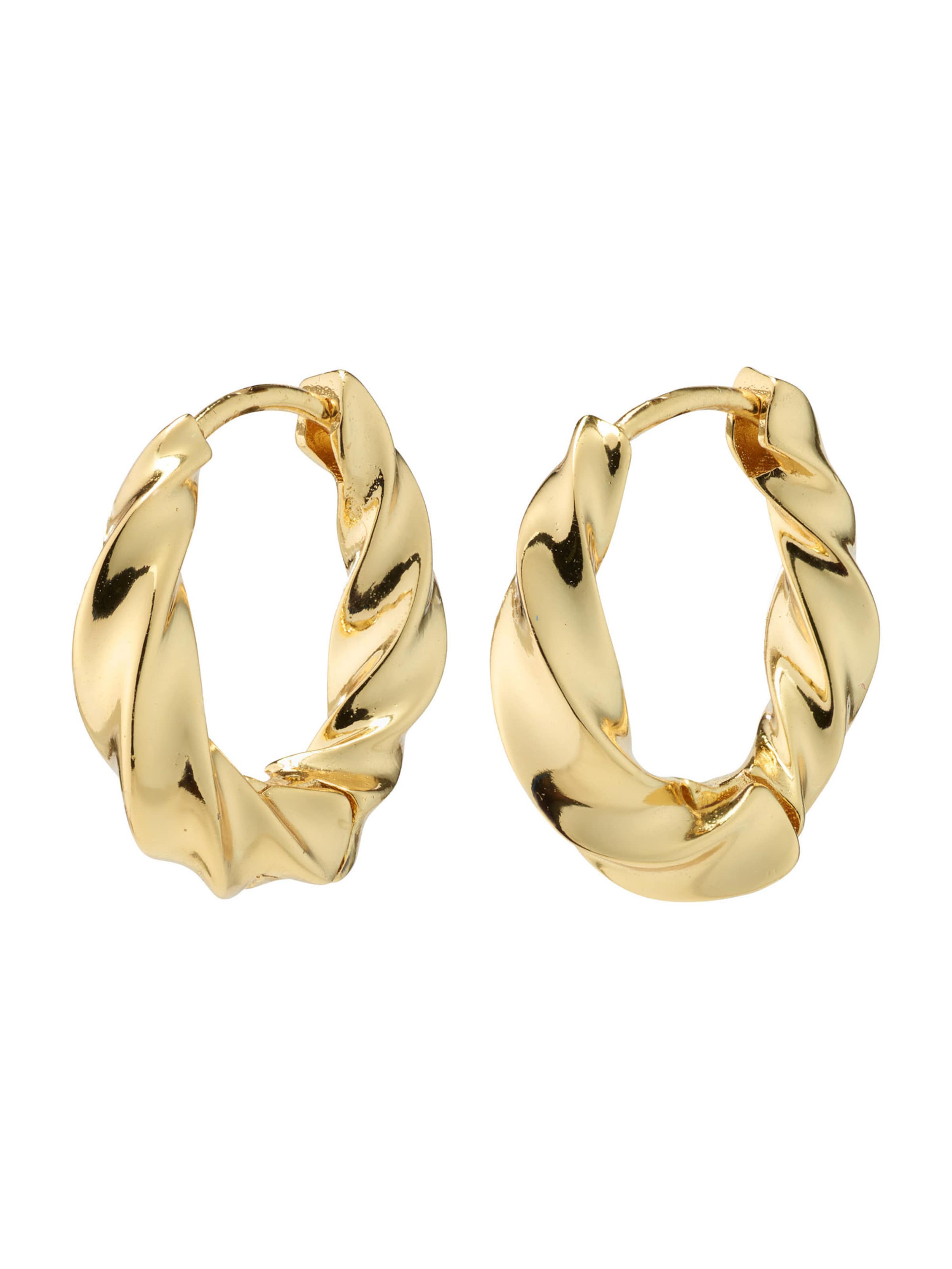 Orecchini 'TAFFY' di Pilgrim in oro: frontale