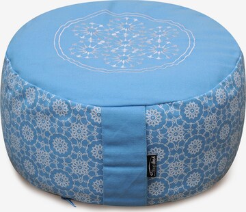 Yogishop Pillow in Blue: front