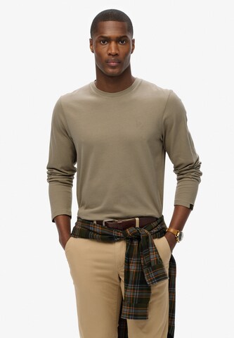 T-Shirt 'Essential' Superdry en vert : devant