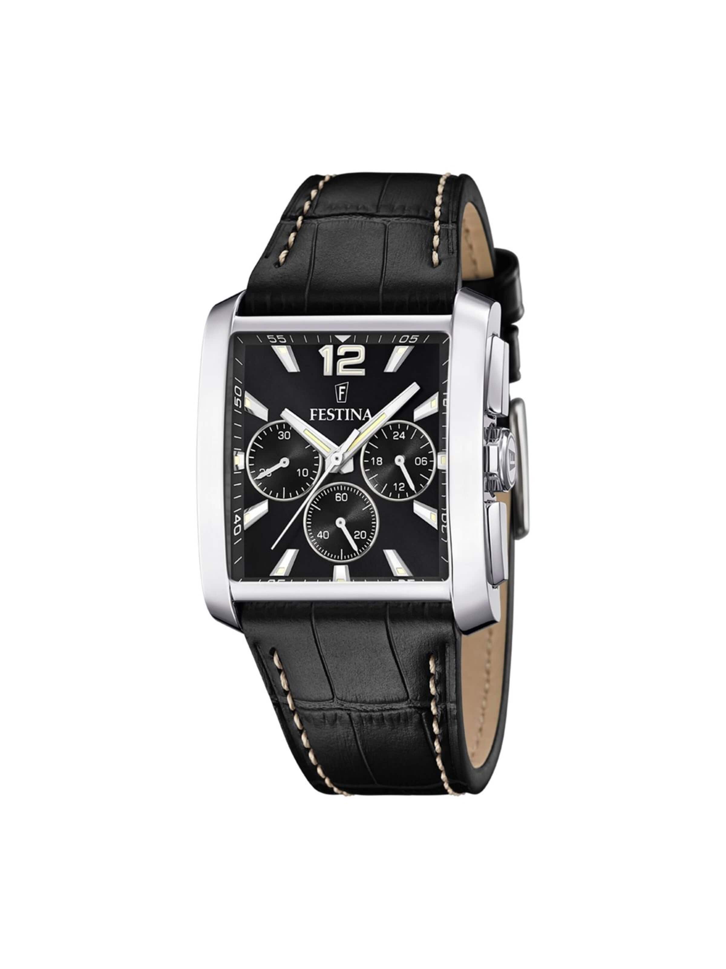 FESTINA Analoog horloge in Zwart: voorkant