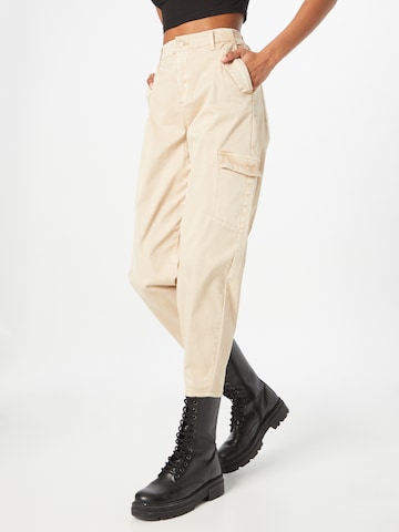 Effilé Pantalon cargo s.Oliver en beige : devant