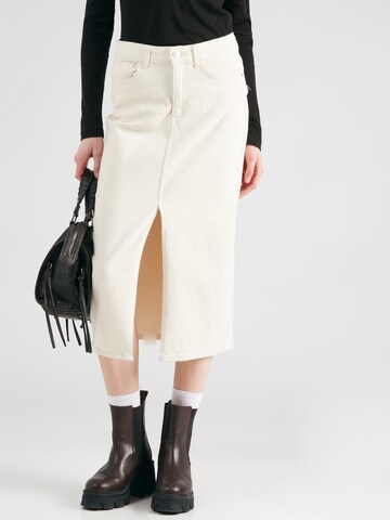 Gonna 'ONLENYA' di ONLY in beige: frontale