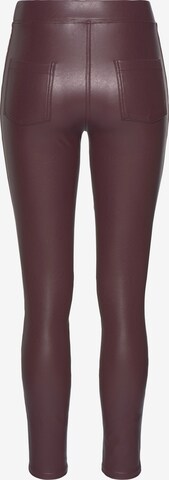 LASCANA Skinny Leggings i rød