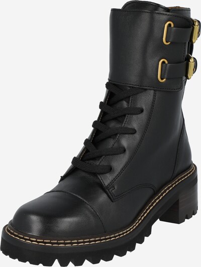See by Chloé Lace-up bootie 'Mallory' in Black, Item view