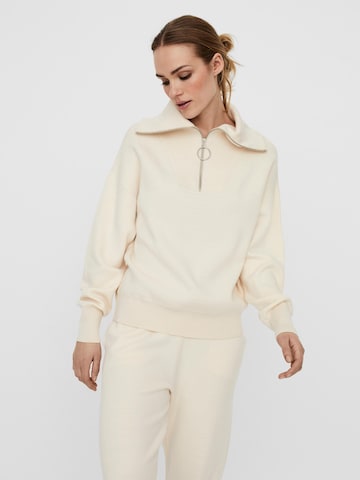 VERO MODA Pullover 'Saba' in Grau: Vorderseite