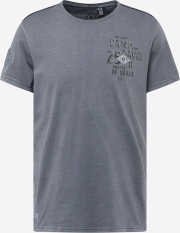 CAMP DAVID قميص بلون رمادي: الأمام