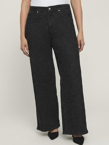 Wide Leg Jean Fiorella Rubino en noir