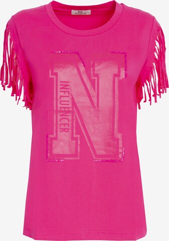 Influencer Koszulka w kolorze różowy: przód