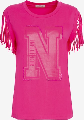 Influencer Shirt in Roze: voorkant