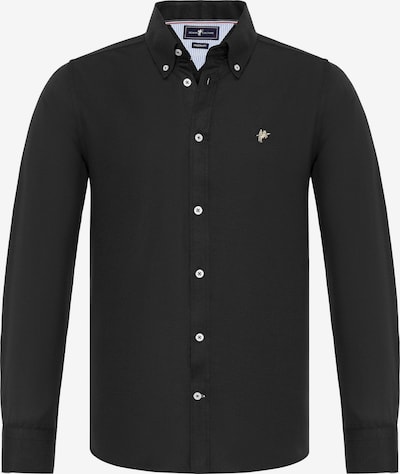 DENIM CULTURE Button Up Shirt ' EDIZ ' in Black / White, Item view