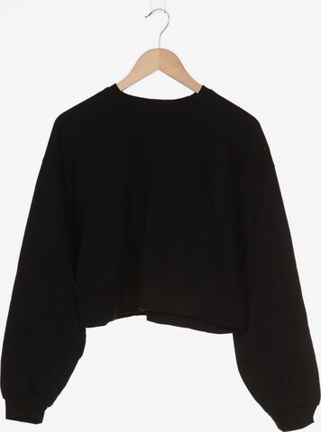 Bershka Sweatshirt & Zip-Up Hoodie in M in Black: front