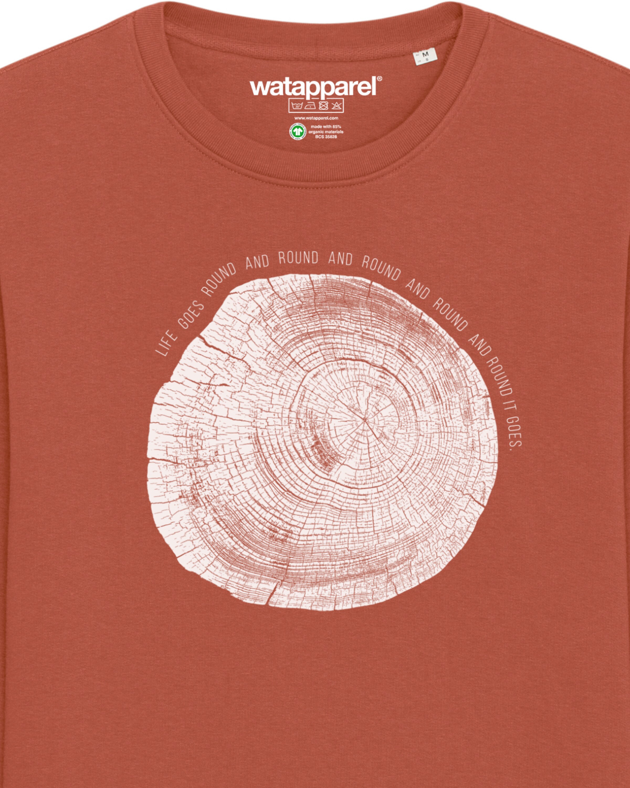 Sweat-shirt 'Baumscheibe' Watapparel en marron