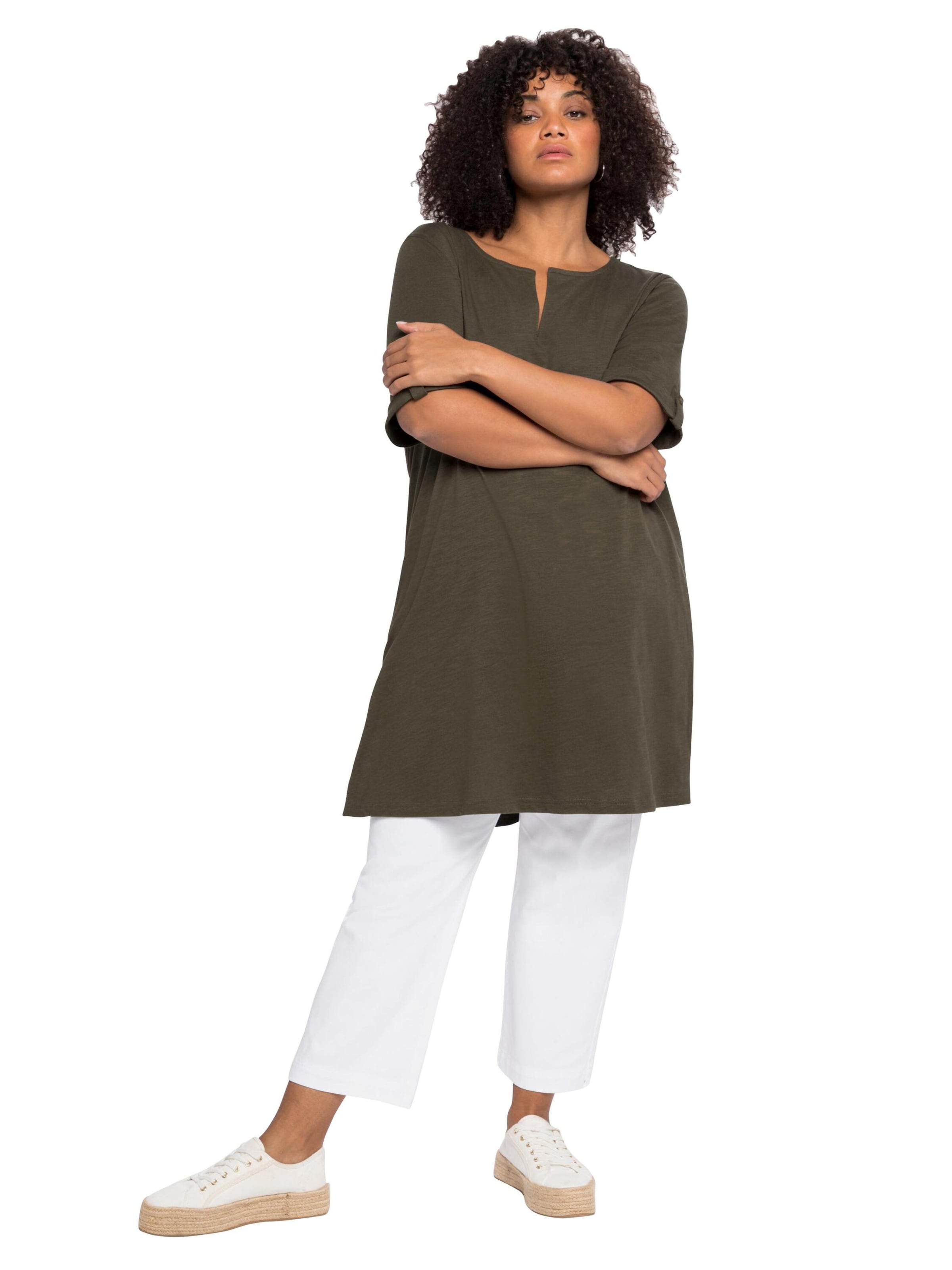 SHEEGO Футболка в Зеленый