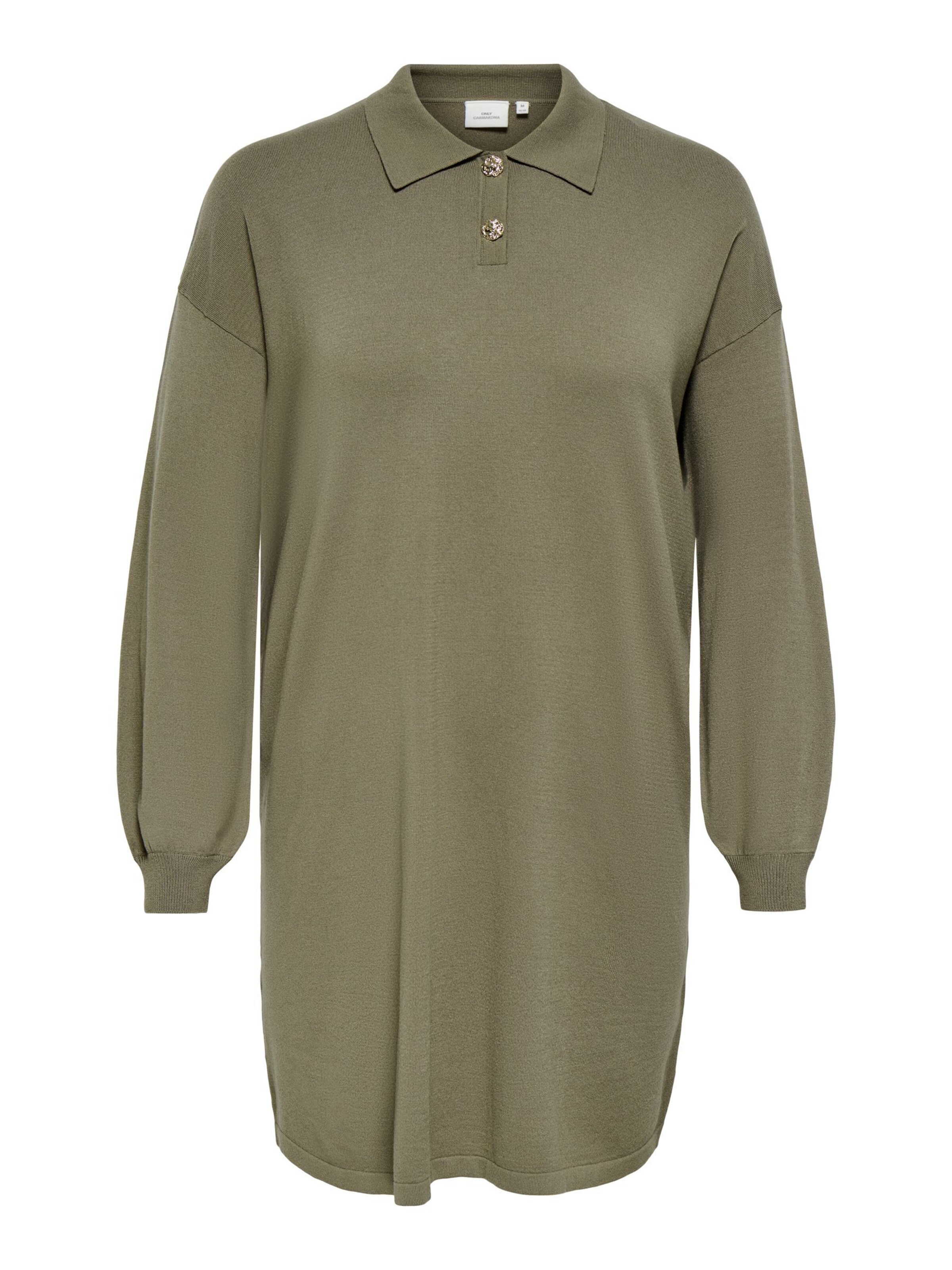 Robes en maille 'CARFIONA' ONLY Carmakoma en vert : devant