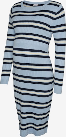 Megzta suknelė 'MLESRIN' iš MAMALICIOUS, spalva – tamsiai mėlyna / šviesiai mėlyna / balta, Prekių apžvalga