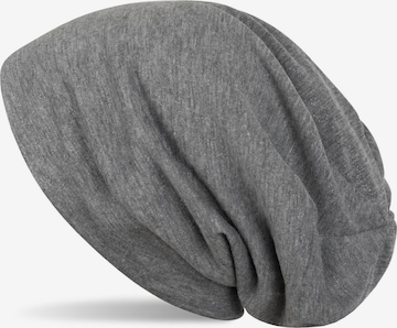 styleBREAKER Mütze 'Beanie mit All Over Glitzer' in Grau: Vorderseite
