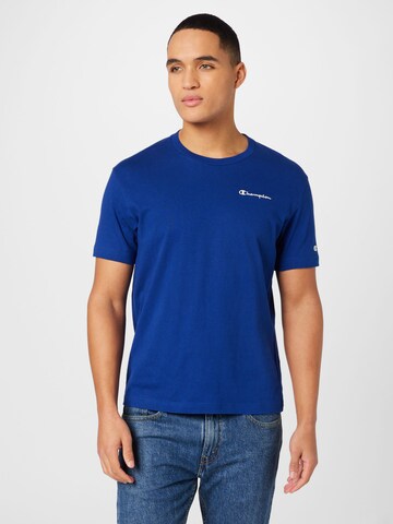 T-Shirt Champion Authentic Athletic Apparel en bleu : devant