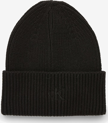 Calvin Klein Jeans Beanie in Black: front