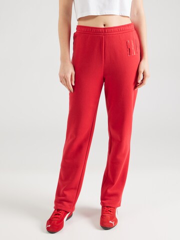 GAP Regular Broek in Rood: voorkant