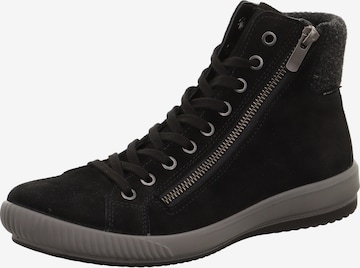 Legero Lace-Up Ankle Boots in Black: front