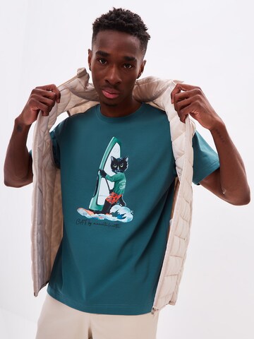 CAT by Maniita Lacitta Shirt in Blauw: voorkant