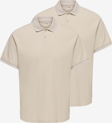 Only & Sons Shirt 'Ben' in Beige: voorkant