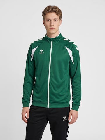 Veste de survêtement Hummel en vert : devant