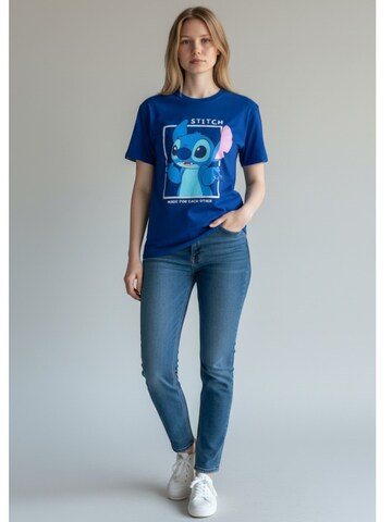 Disney Lilo & Stitch Shirt 'Stitch' in Blue: front