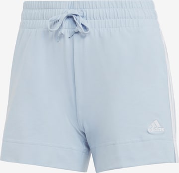 ADIDAS SPORTSWEAR Regular Workout Pants 'Essentials' in Blue: front