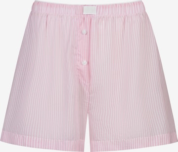 Loosefit Pantalon 'Cotton Stripes' Mey en rose : devant