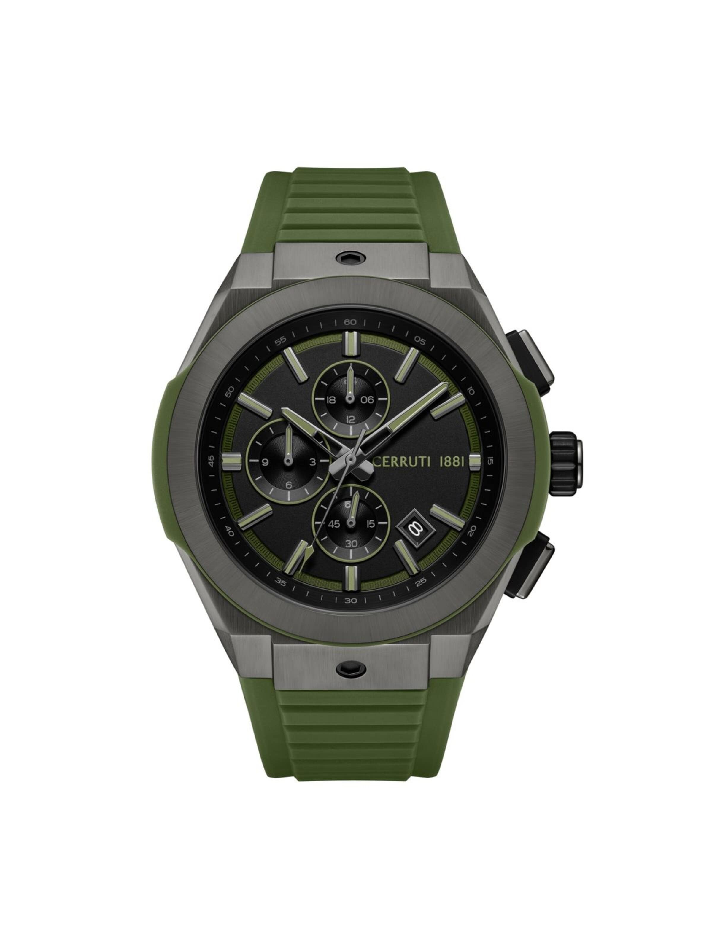 CERRUTI 1881 Analog Watch in Green: front