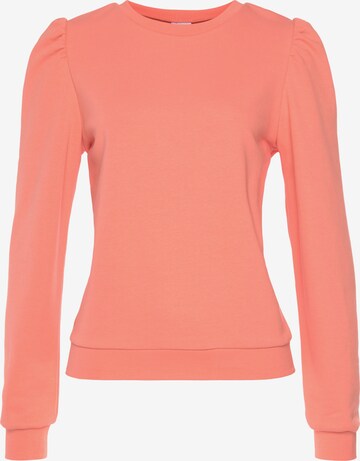 LASCANA Sweatshirt i orange: framsida