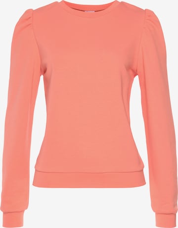 LASCANA Sweatshirt in Oranje: voorkant