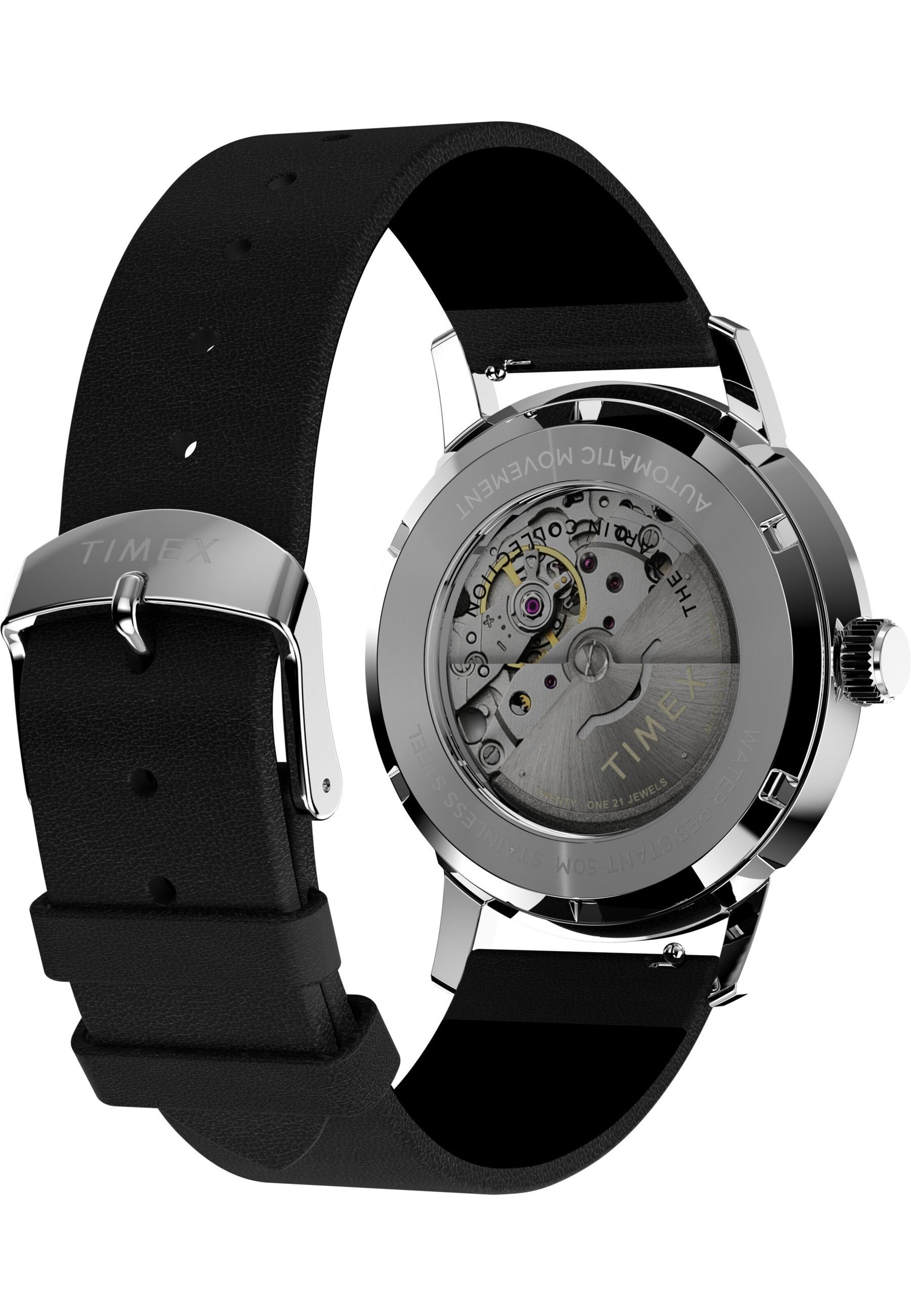 TIMEX Analoog horloge 'Marlin' in Zwart